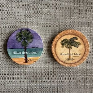 NEW Hilton Head Island, SC, car coaster set